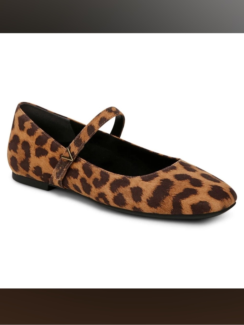 Vionic Leopard Print Alameda Mary Jane Flats (size 7)-New